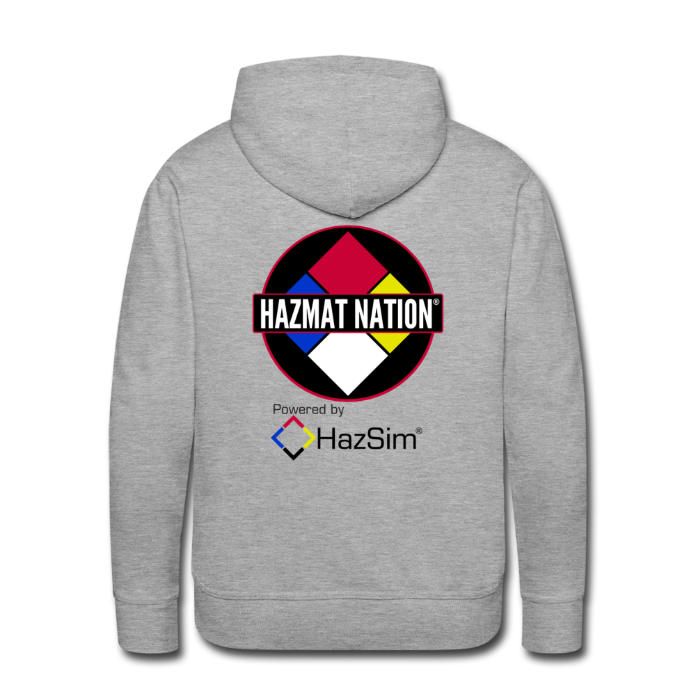 HazMat Nation/HazSim Logo Men’s Premium Hoodie - heather grey