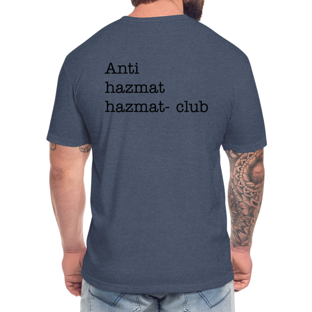 Anti-HazMat Fitted Cotton/Poly T-Shirt by Next Level - heather navy