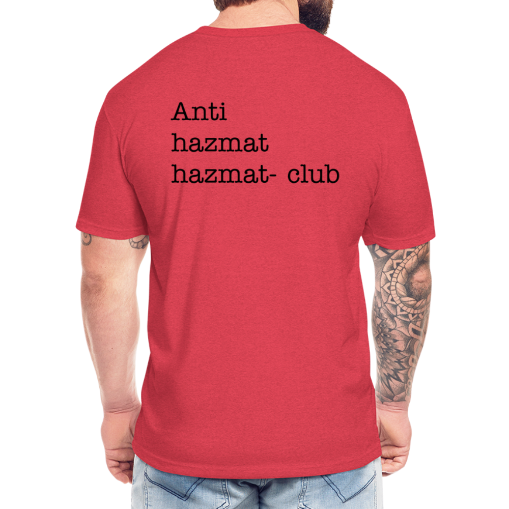 Anti-HazMat Fitted Cotton/Poly T-Shirt by Next Level - heather red