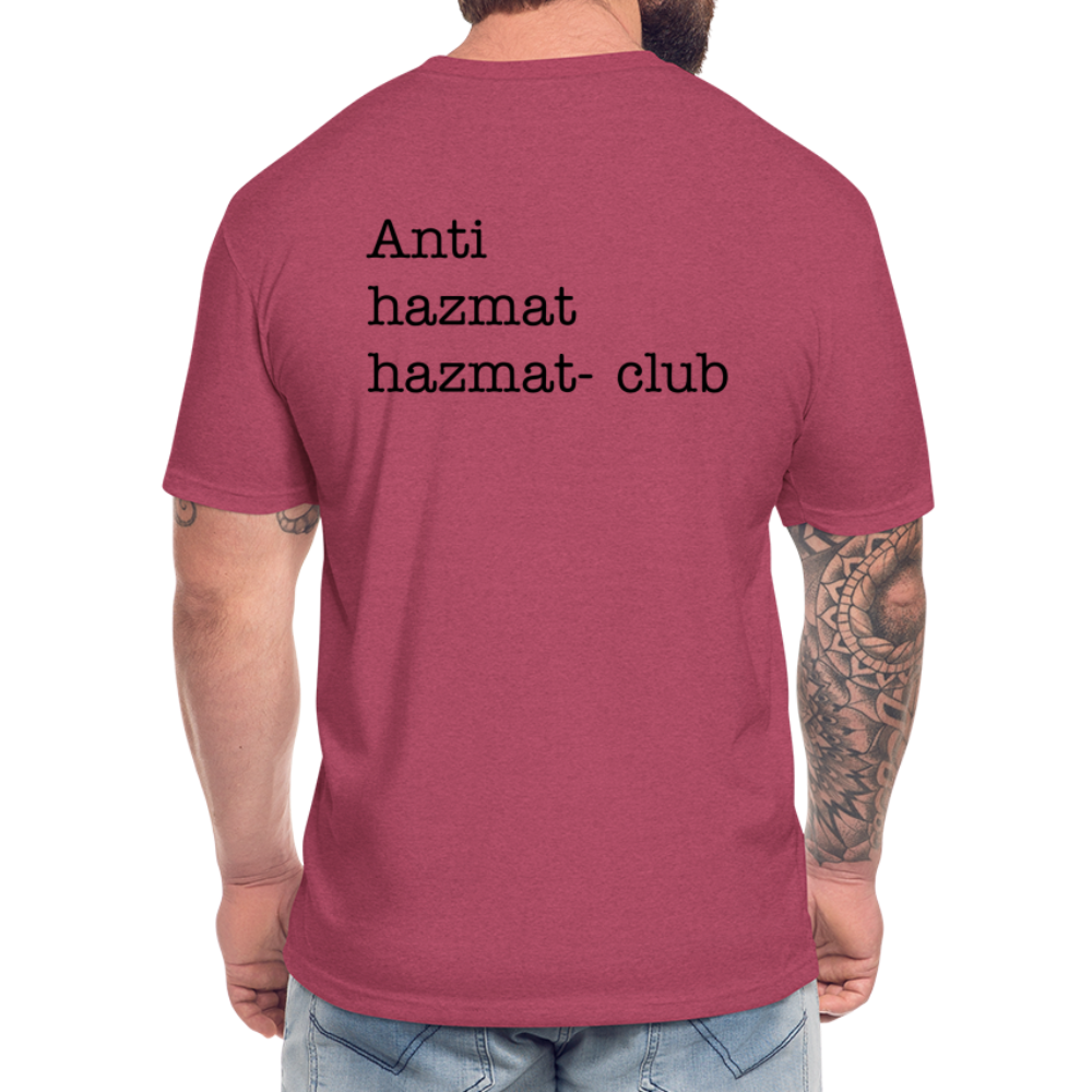 Anti-HazMat Fitted Cotton/Poly T-Shirt by Next Level - heather burgundy