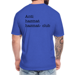Anti-HazMat Fitted Cotton/Poly T-Shirt by Next Level - heather royal