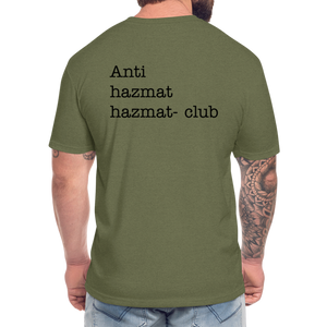 Anti-HazMat Fitted Cotton/Poly T-Shirt by Next Level - heather military green