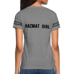 Hazmat Girl Women’s Vintage Sport T-Shirt - heather gray/charcoal
