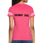 Hazmat Girl Women’s Vintage Sport T-Shirt - vintage pink/white