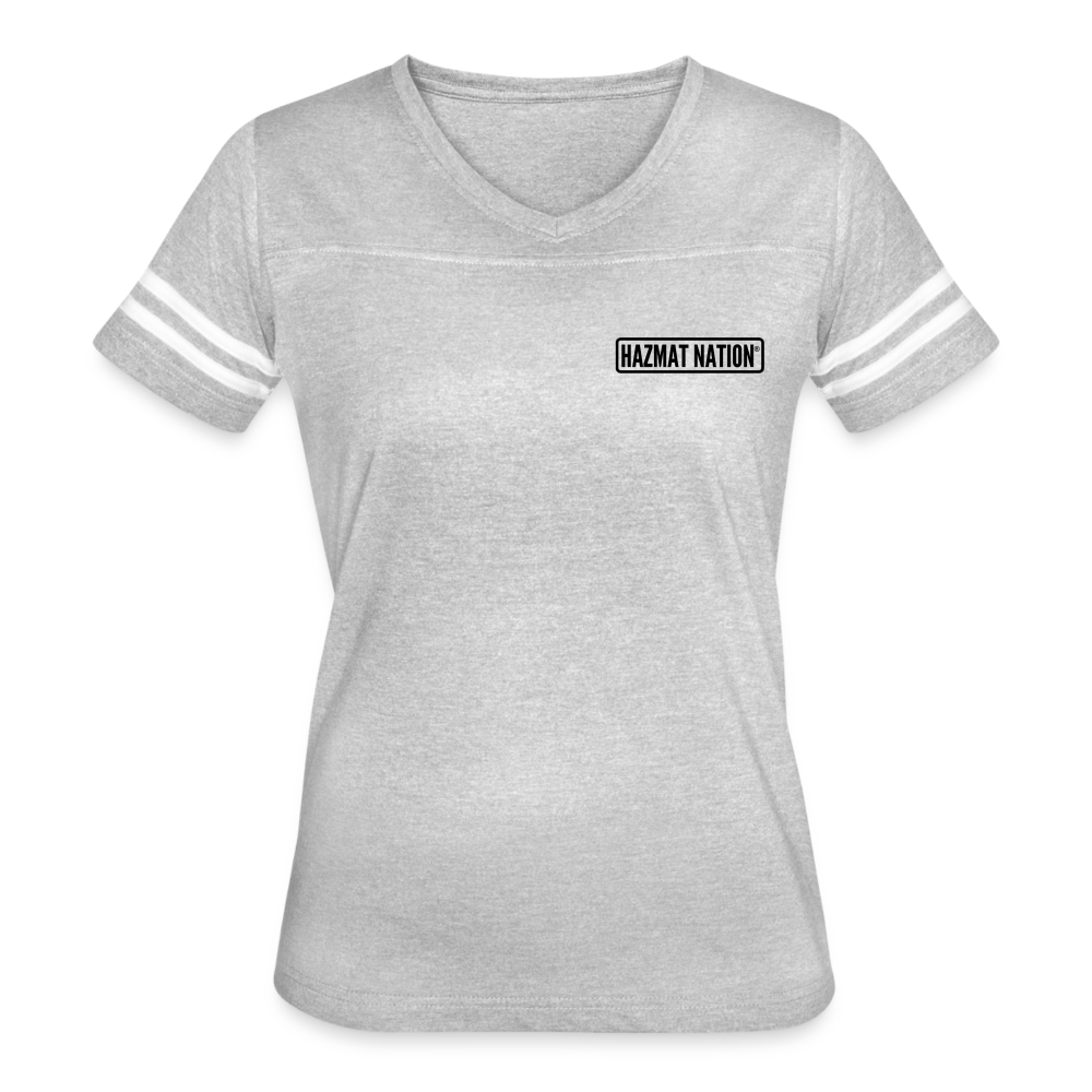 Hazmat Girl Women’s Vintage Sport T-Shirt - heather gray/white