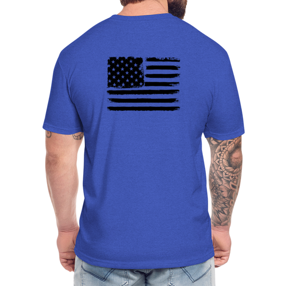 HazSim USA T-Shirt by Next Level - heather royal