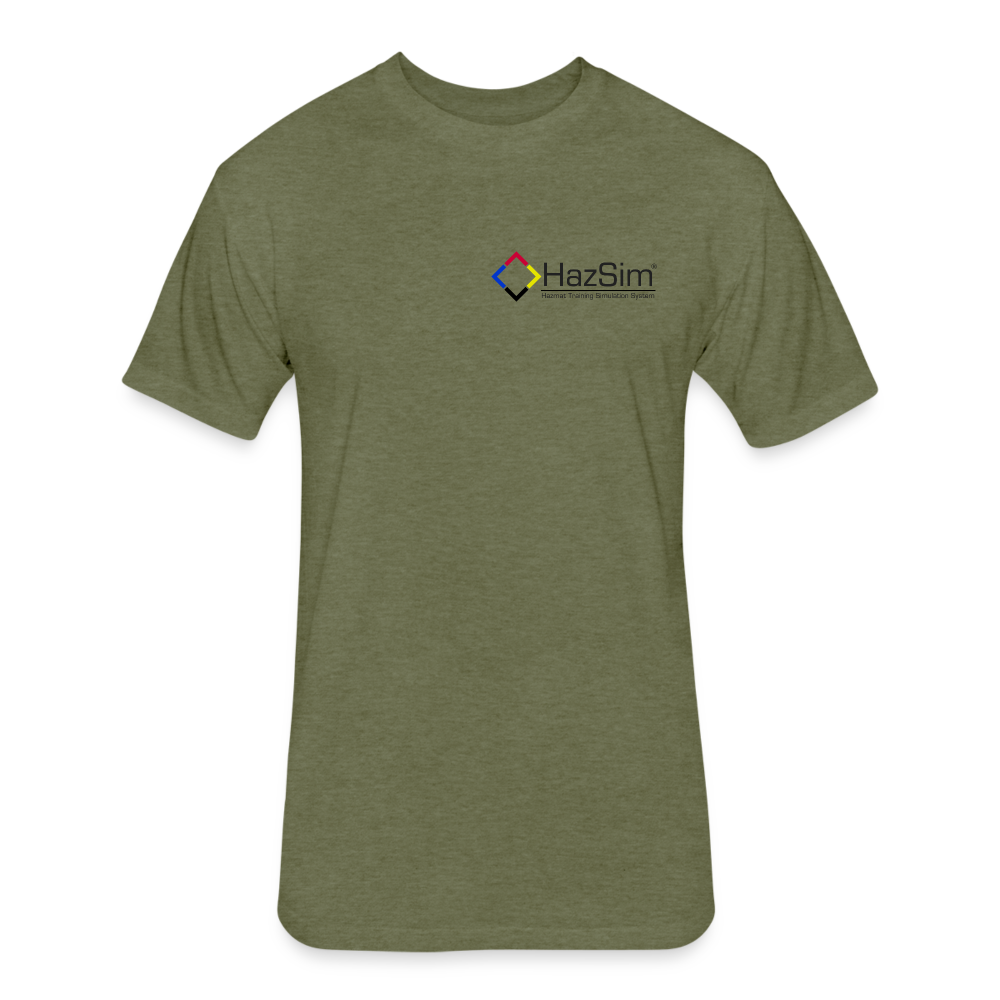 HazSim USA T-Shirt by Next Level - heather military green