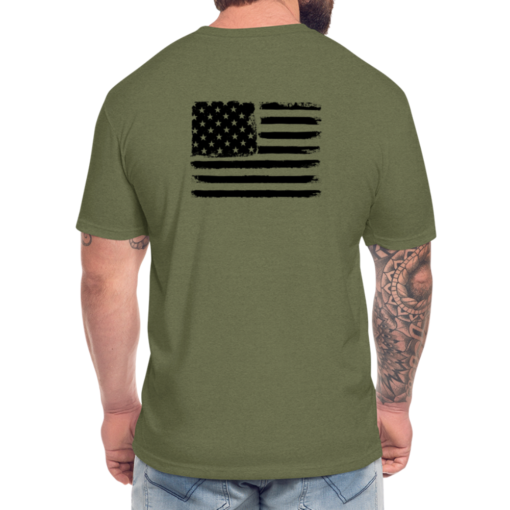 HazSim USA T-Shirt by Next Level - heather military green