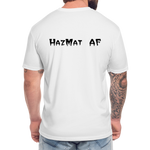 HazMat AF - Fitted Cotton/Poly T-Shirt by Next Level - white