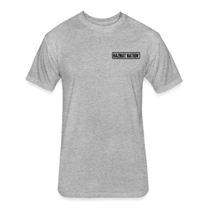 HazMat AF - Fitted Cotton/Poly T-Shirt by Next Level - heather gray