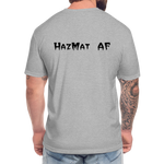 HazMat AF - Fitted Cotton/Poly T-Shirt by Next Level - heather gray