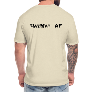 HazMat AF - Fitted Cotton/Poly T-Shirt by Next Level - heather cream