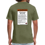 Fitted Cotton/Poly DHMO T-Shirt by Next Level - heather military green