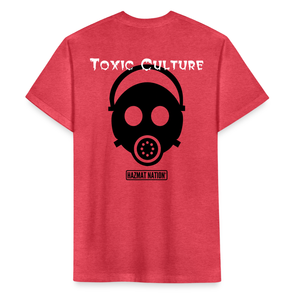 Toxic Culture - Fitted Cotton/Poly T-Shirt by Next Level - heather red