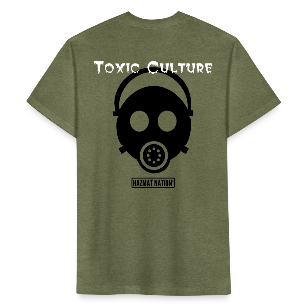 Toxic Culture - Fitted Cotton/Poly T-Shirt by Next Level - heather military green