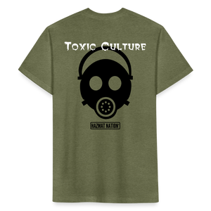 Toxic Culture - Fitted Cotton/Poly T-Shirt by Next Level - heather military green