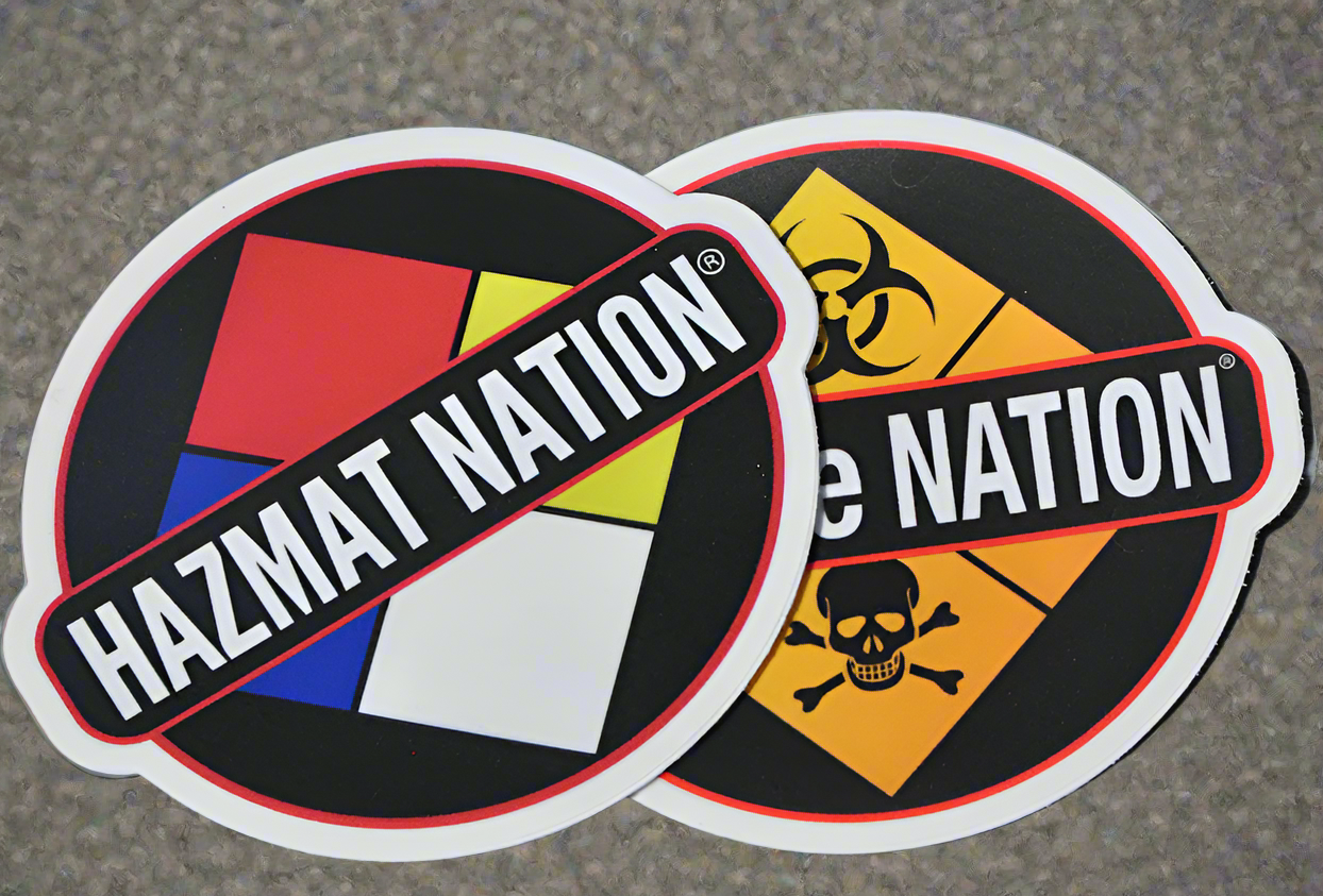 HazMat & CBRNe Nation stickers (6 pack)