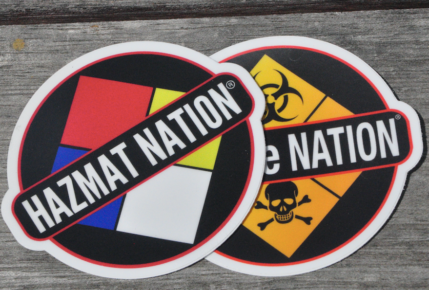 HazMat & CBRNe Nation stickers (6 pack)